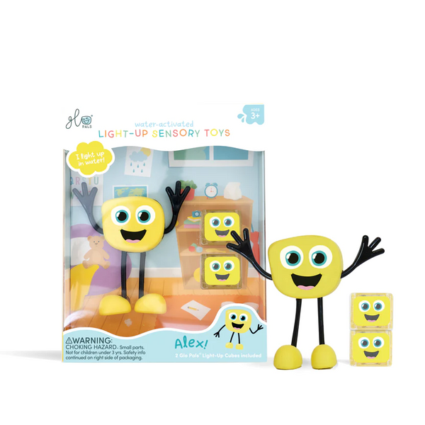 Alex - Pack Boneco + 2 Cubos Glo Pals