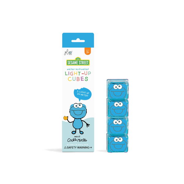 Cookie Monster - Pack 4 Cubos Glo Pals