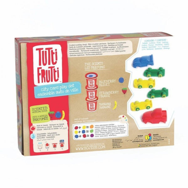 'City Cars' - 4 Plasticine Pots + Accessories