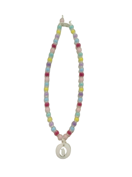 Colar Bolas Colorido Fosco