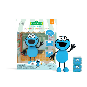 Cookie Monster - Pack Boneco + 2 Cubos Glo Pals