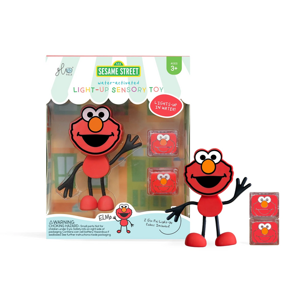 Elmo - Pack Boneco + 2 Cubos Glo Pals