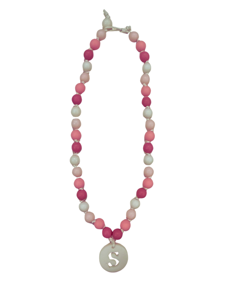 Colar Bolas Rosa “Inicial”