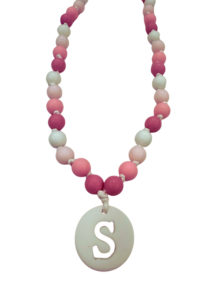 Colar Bolas Rosa “Inicial”