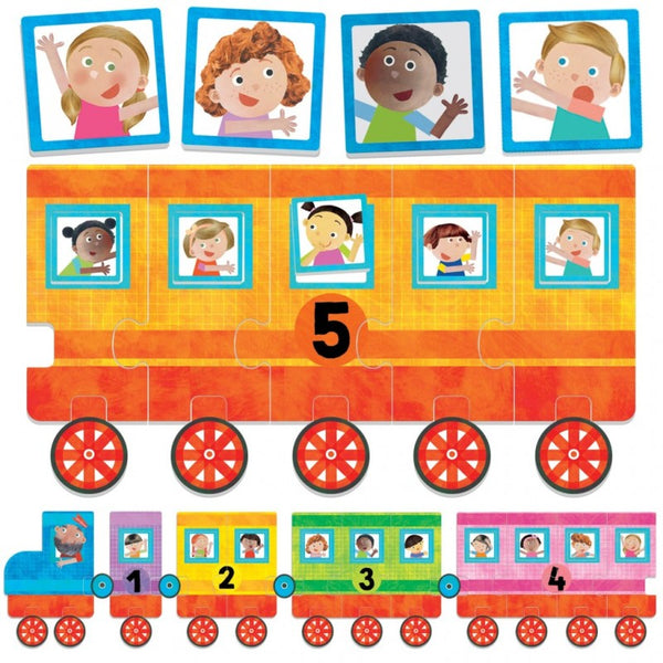 Puzzle '123 LITTLE TRAIN' - Ecoplay