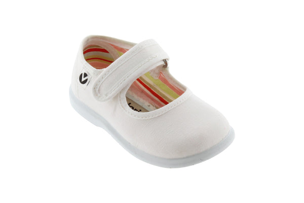 VICTORIA Velcro sandals white