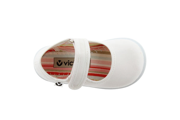 VICTORIA Velcro sandals white