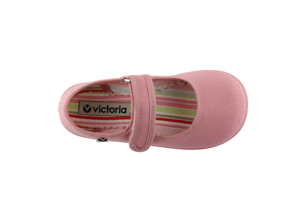 VICTORIA Nude Velcro Sandal